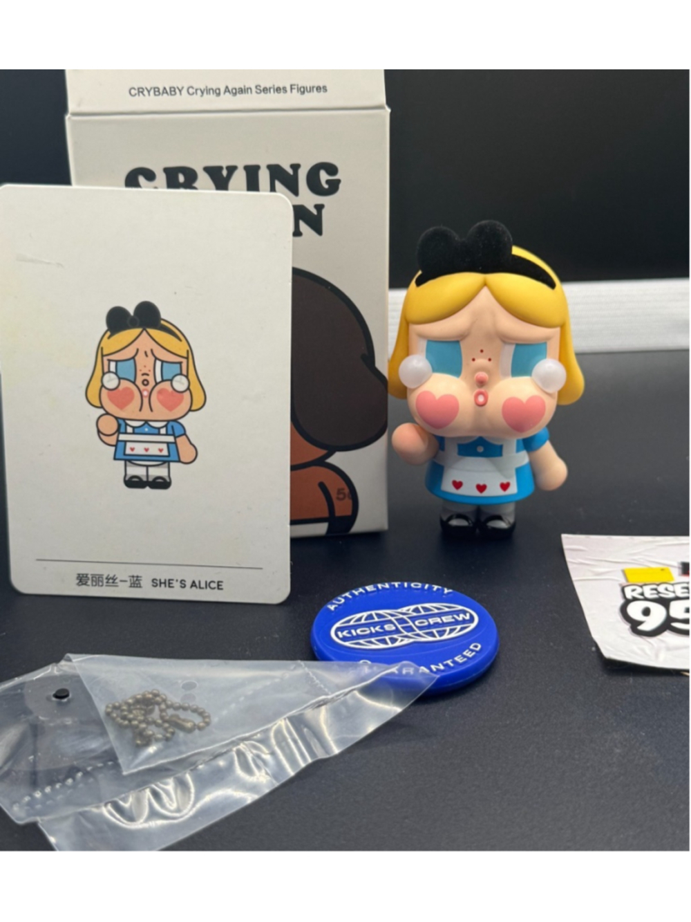 Pop Mart Crybaby Crying Again She's Alice Figure Collectible Toy Authentic